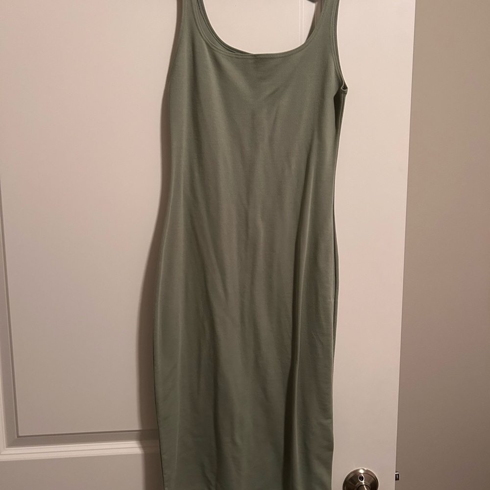 Zara Sage Green Midi Dress